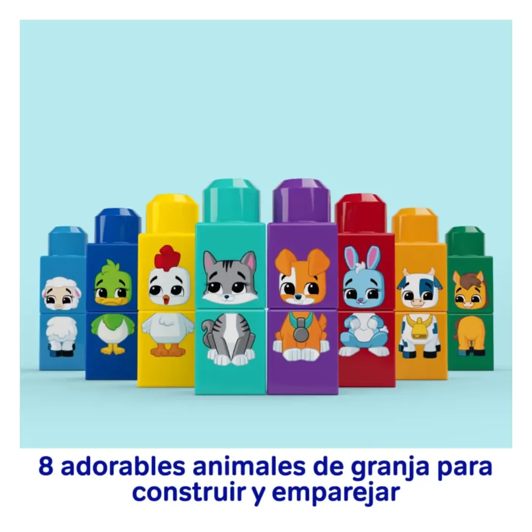 MEGA BLOKS Tractor Granja con Animalitos – Set de Construcción 30 Piezas3