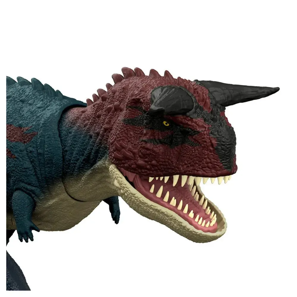 Jurassic World Carnotaurus Embiste y Muerde - Dinosaurio con Movimiento de Ataque y Sonidos3