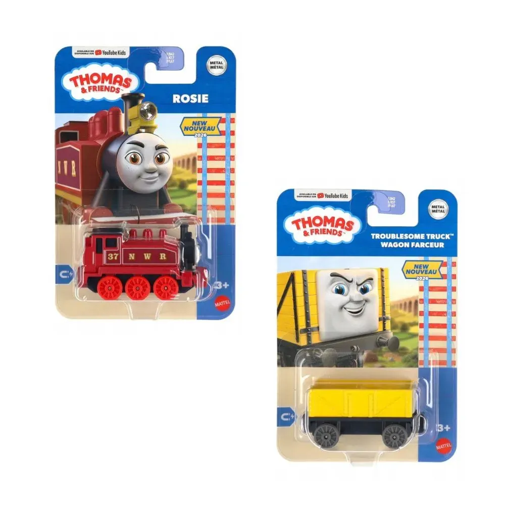 Thomas & Friends Locomotora básica de metal Mattel Surtido3