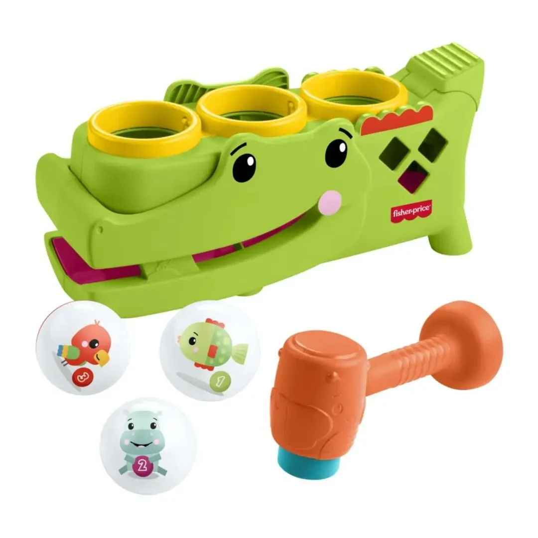 Fisher-Price Juguete para Bebés Cocodrilo Pelotitas Divertidas2