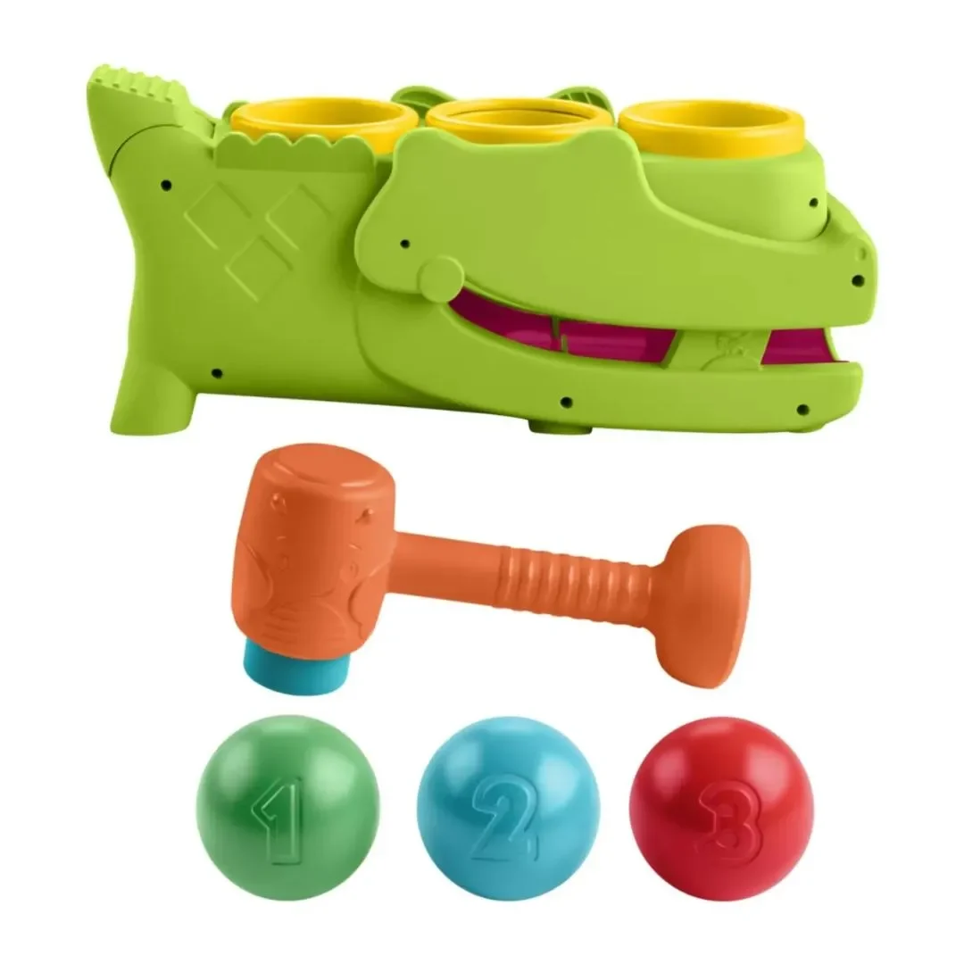Fisher-Price Juguete para Bebés Cocodrilo Pelotitas Divertidas3