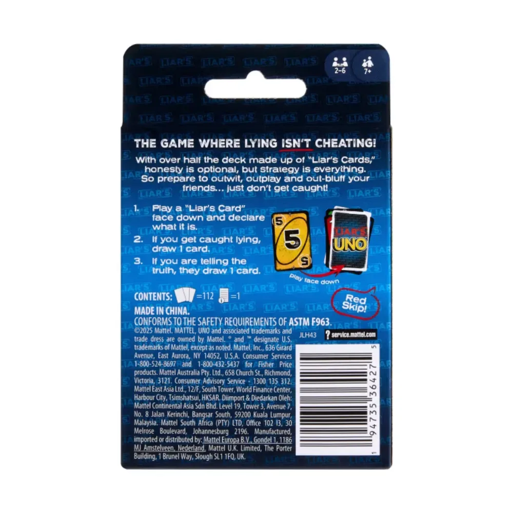 Uno Juego De Cartas Liars4