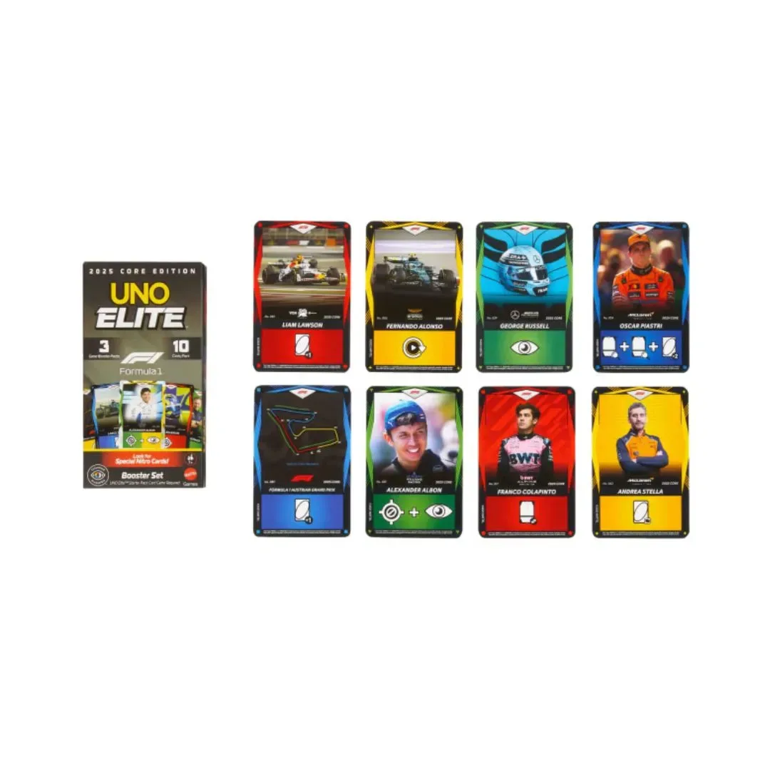 UNO Elite Formula 1 Booster - Juego de Cartas2