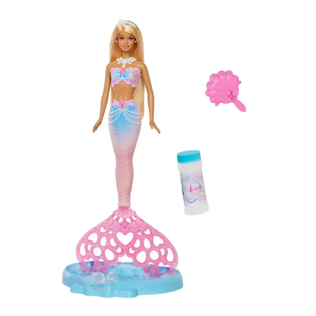 Muñeca Barbie Sirena con Burbujas Fantasía2