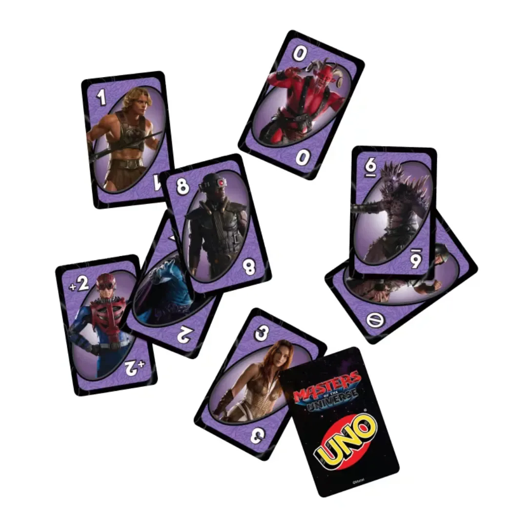 UNO Masters of the Universe Mattel – Juego de Cartas con Regla Espada del Poder3