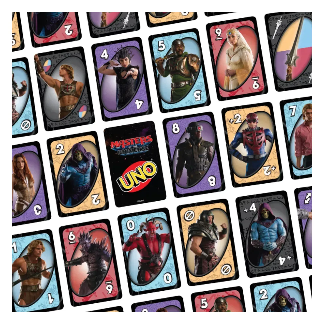 UNO Masters of the Universe Mattel – Juego de Cartas con Regla Espada del Poder4