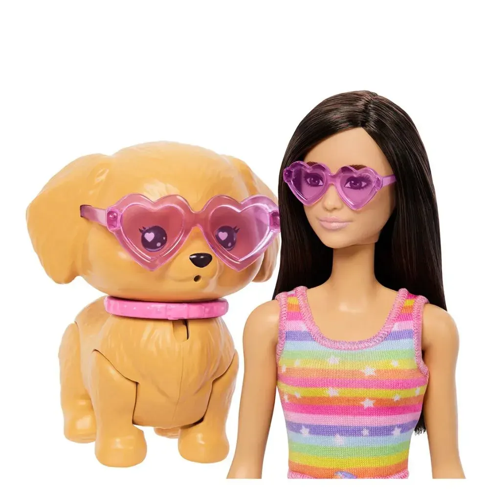 Muñeca Barbie Patina y Corre Con Mascota3