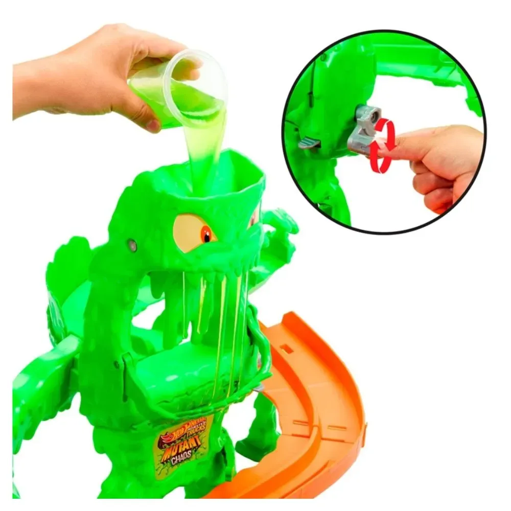 Pista Monstruosa Derrota Hot Wheels con Vehículo4