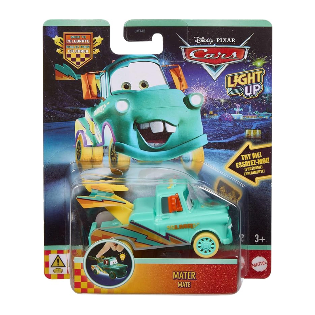 Mattel Cars Disney Pixar Light Up Vehículo con Luces Escala 1:55 Modelo Surtido6