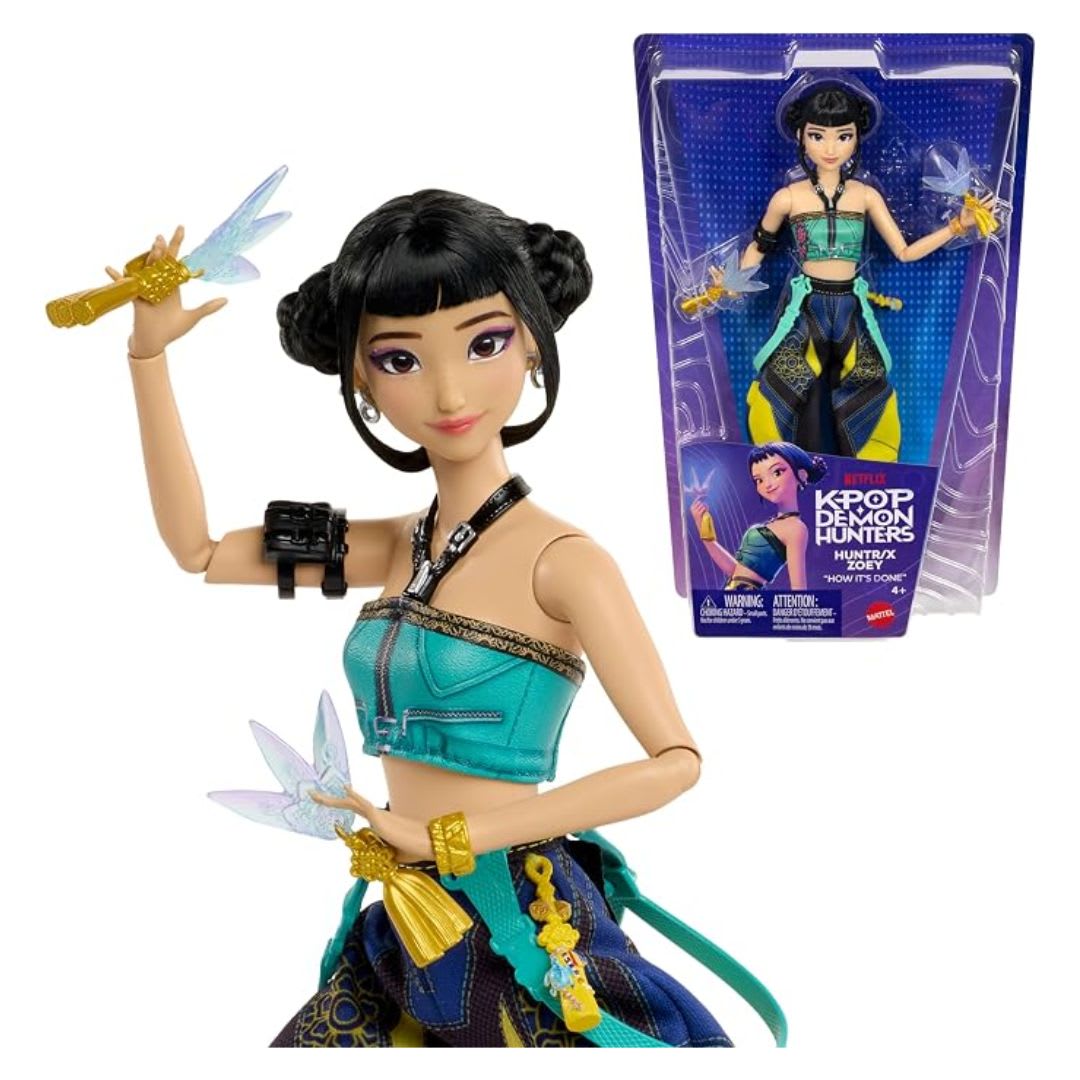 K-Pop Demon Hunters Mattel Muñeca Articulada Zoey 28cm6