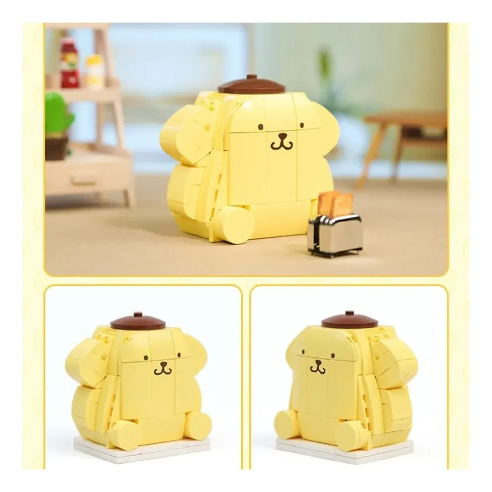 Sanrio Keeppley Figura Armable Pompompurin4