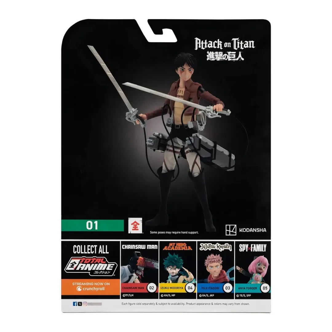 Figura De Acción Articulable Eren Jaeger 16 Cm3