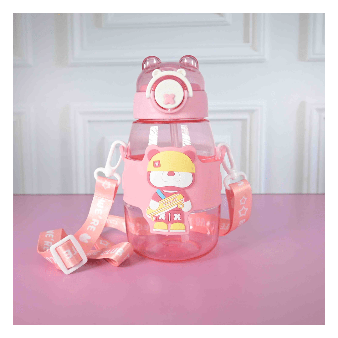 Tomatodo de plastico con capacidad de 600 ML Rosado1