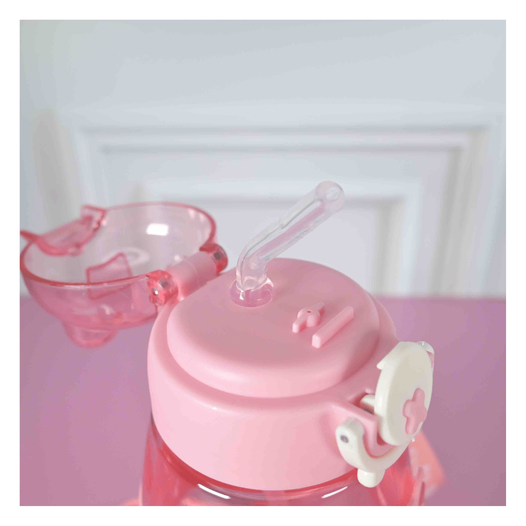 Tomatodo de plastico con capacidad de 600 ML Rosado2