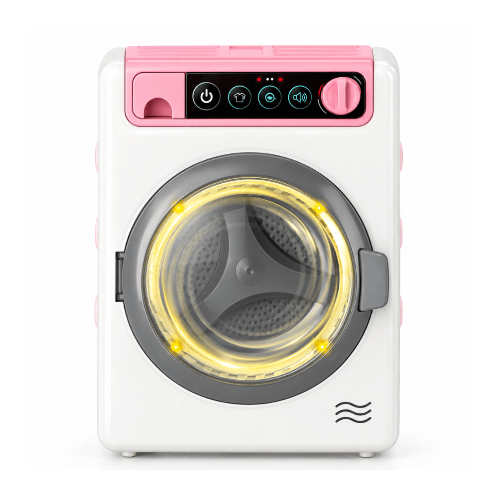 Lavadora De Juguete Mini Realista con luz y sonido1