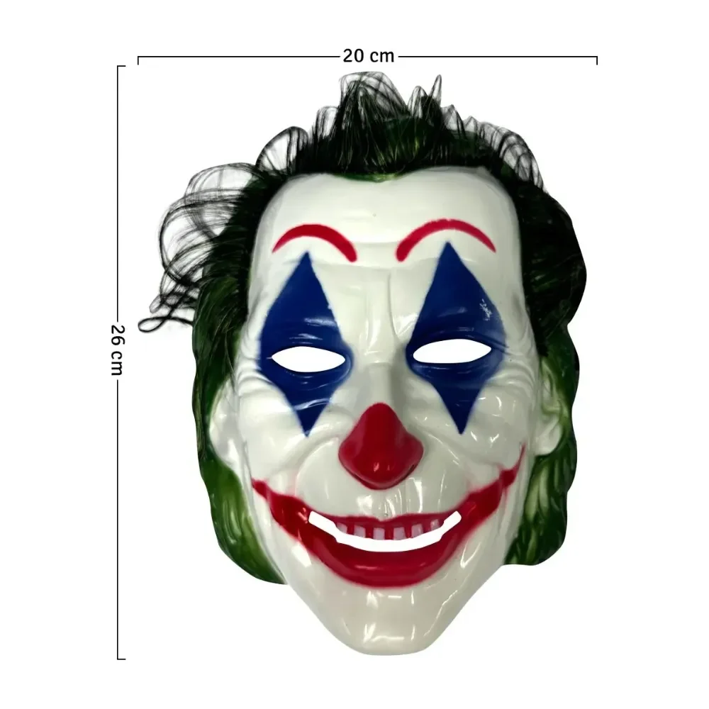 Máscara Payaso Joker Asesino Halloween Disfraz4