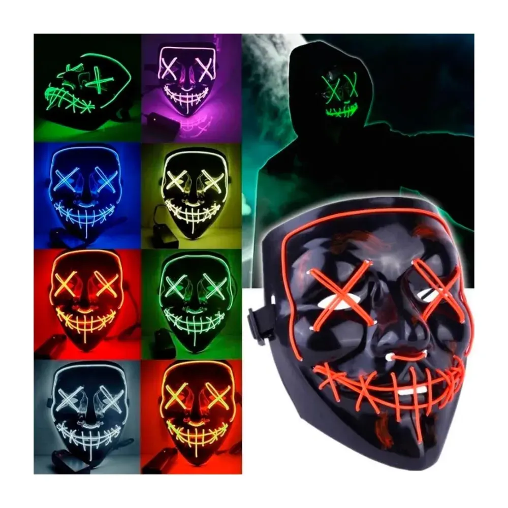 Máscara De La Purga Halloween Terror Led2