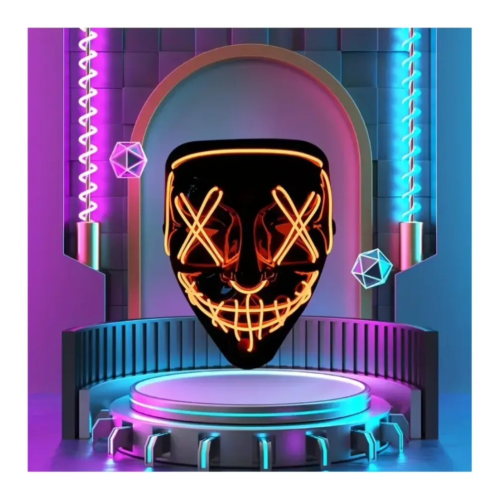 Máscara De La Purga Halloween Terror Led5