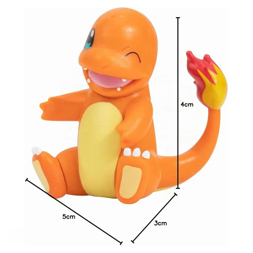 Pokémon Battle Figures Pack x4 Figuras 4 cm Pikachu, Charmander, Bulbasaur y Squirtle8
