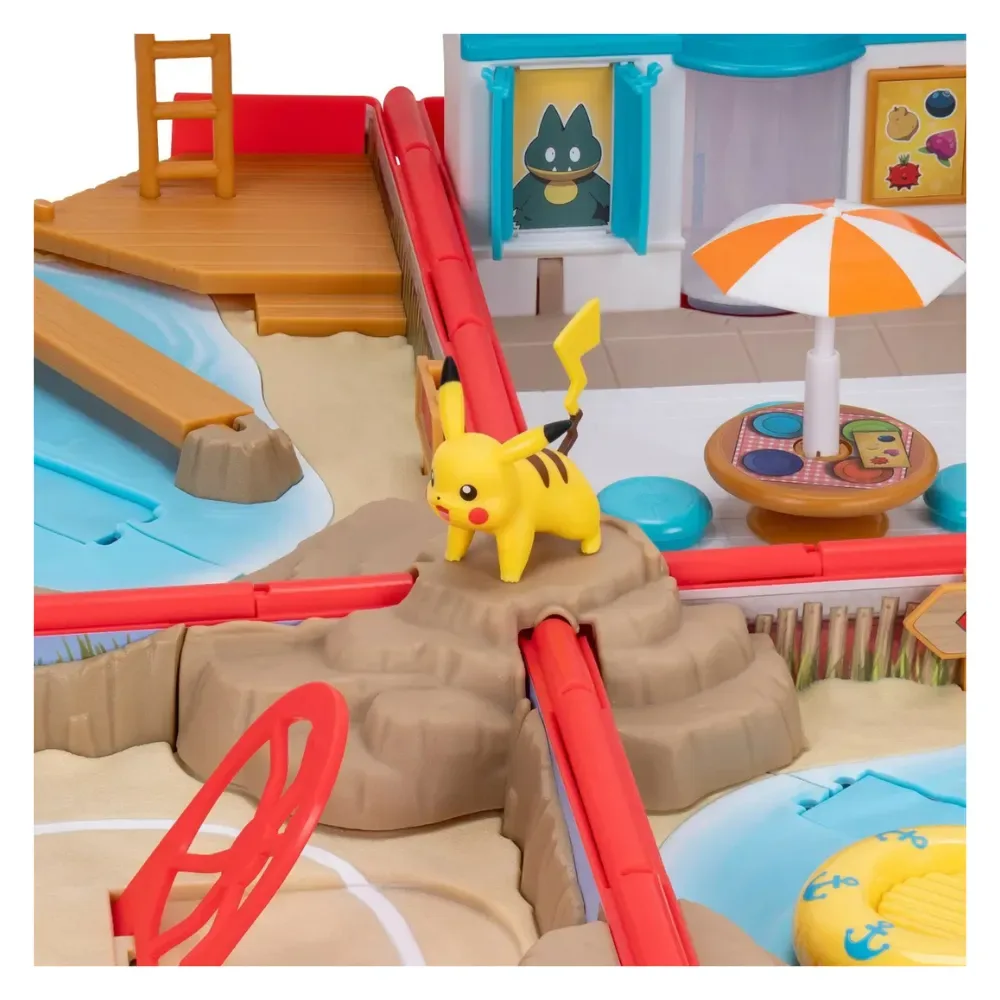 Pokemon Set de Juego de Batalla en la Playa Con Mochila3