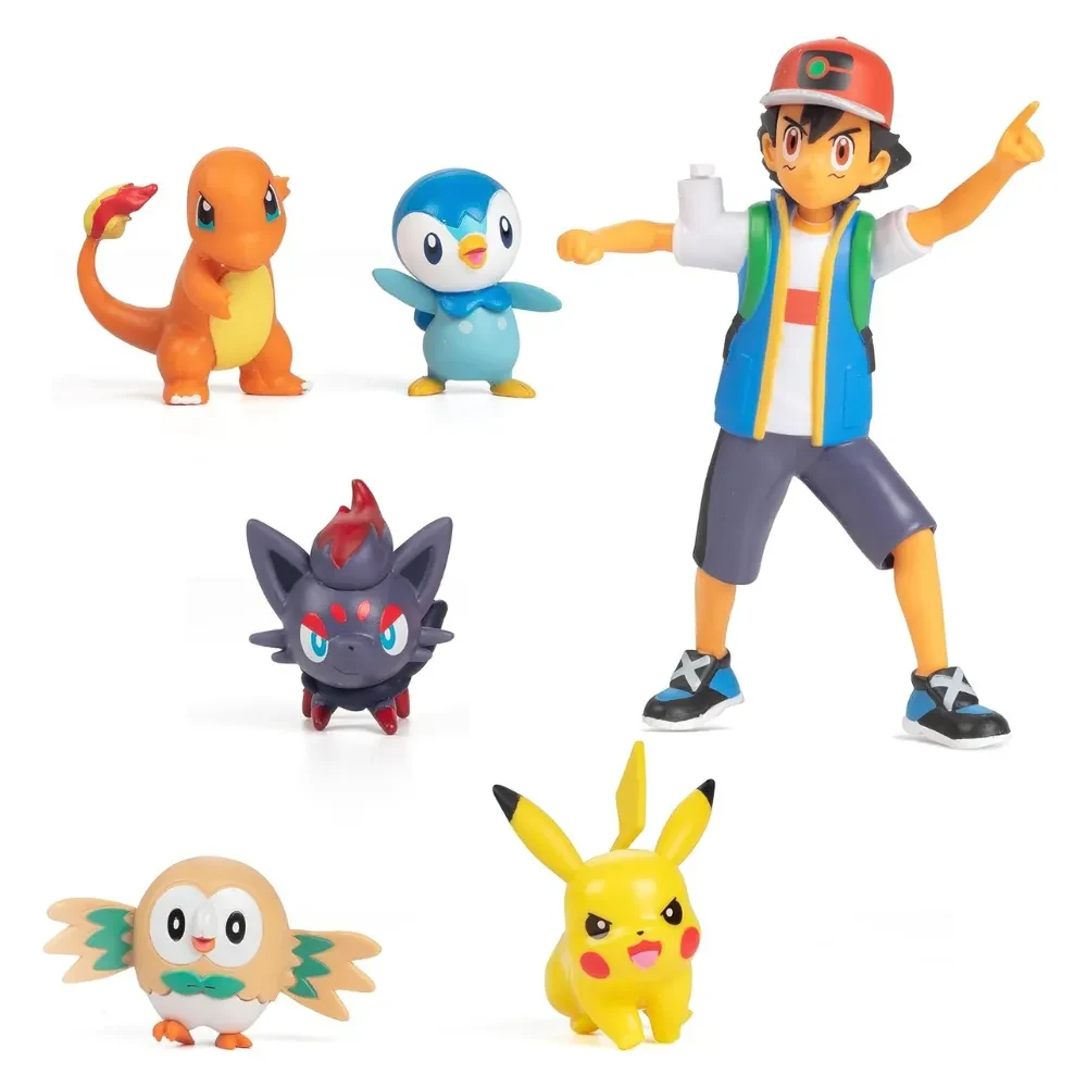 Pack x5 Figuras de Batalla Pokemon Battle Ready2