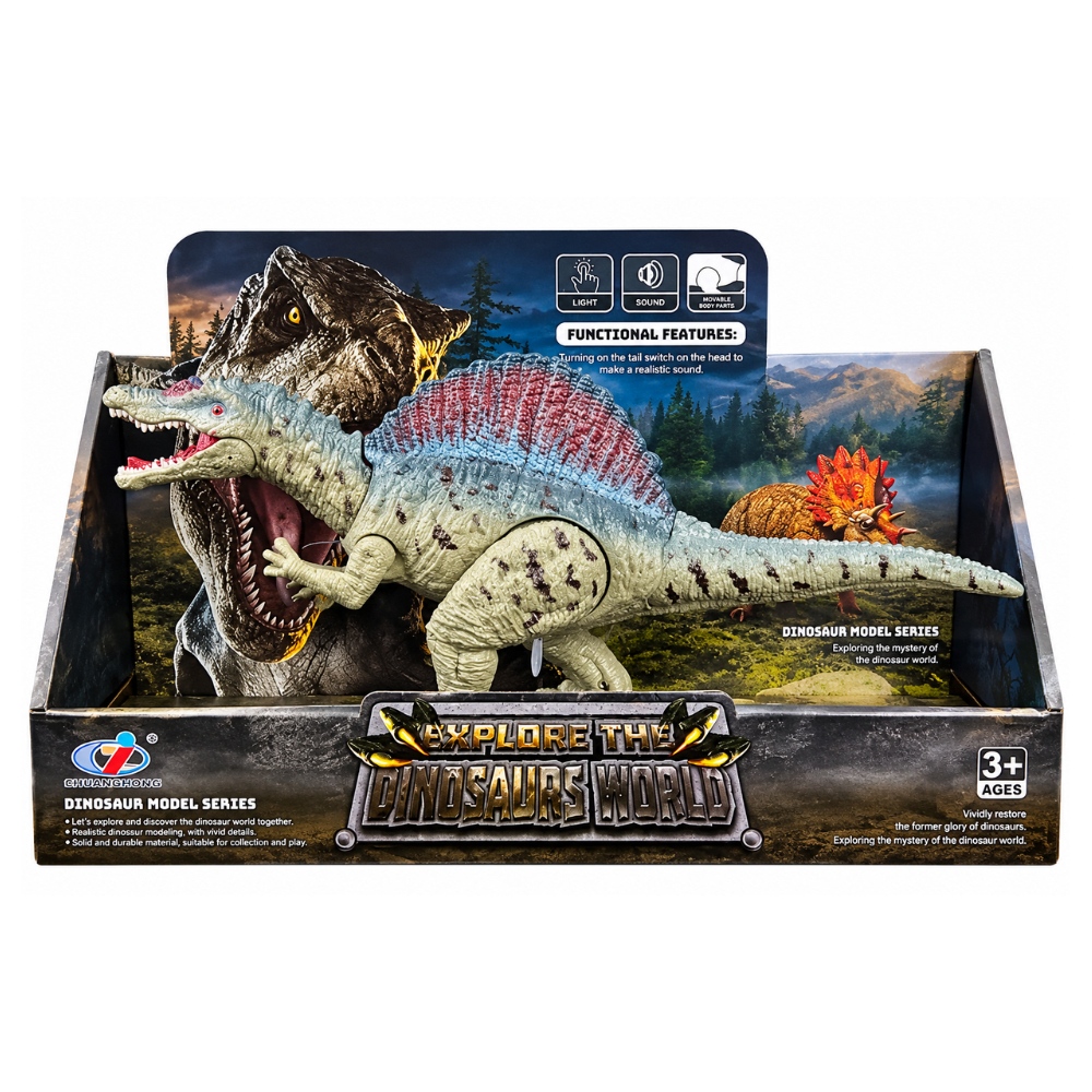 Dinosaurio De Juguete Dinosaurs World Spinosaurus con sonido.1
