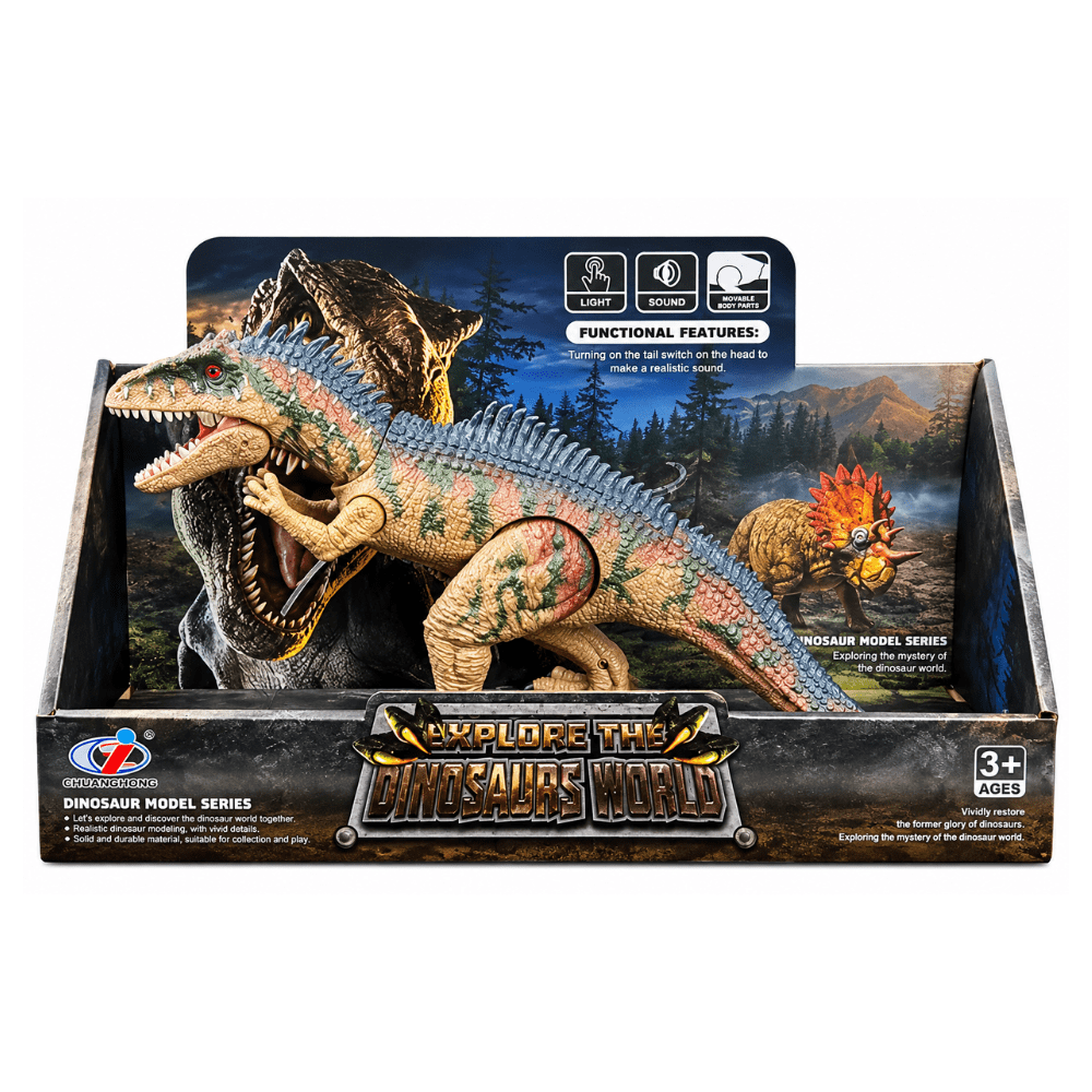 Dinosaurio De Juguete Dinosaurs World Allosaurus con sonido.1