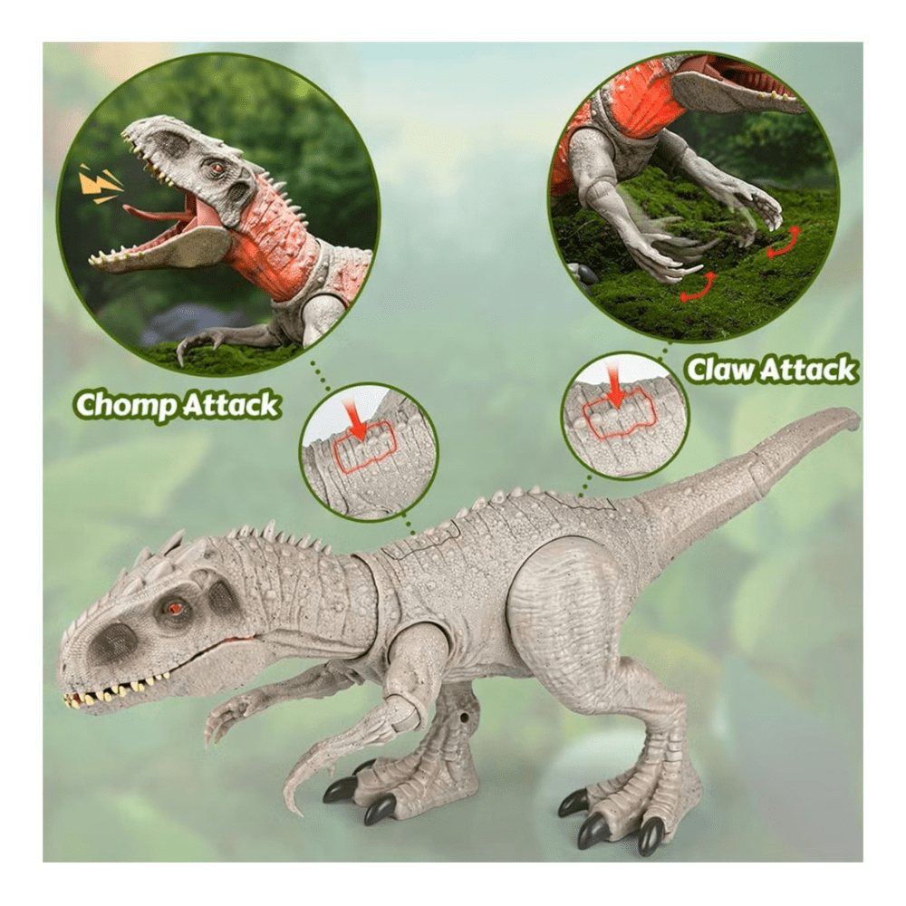 Dinosaurio De Juguete Indominus Rex con luz y sonido.3