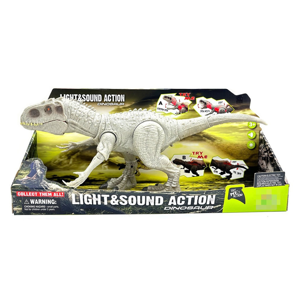 Dinosaurio De Juguete Indominus Rex con luz y sonido.1