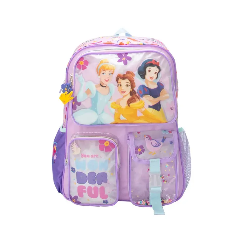Set Escolar Mochila Lonchera Cartuchera Princesas6