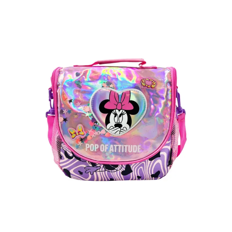 Set Maleta Lonchera Cartuchera Escolar Premium Oficio Minnie Colección F2