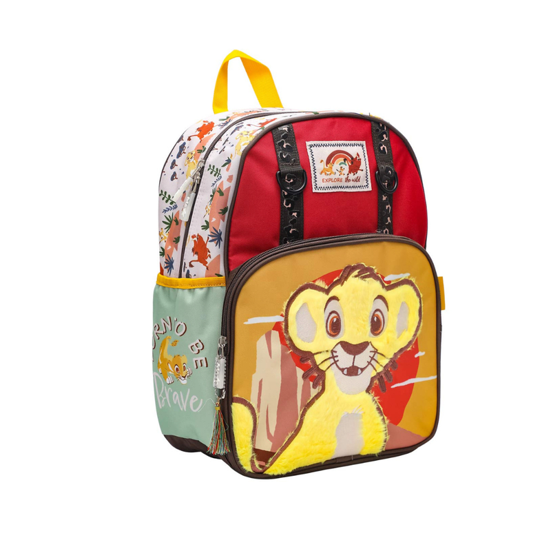 Set Mochila Lonchera Cartuchera Rey Leon escolar Nido Colección B2