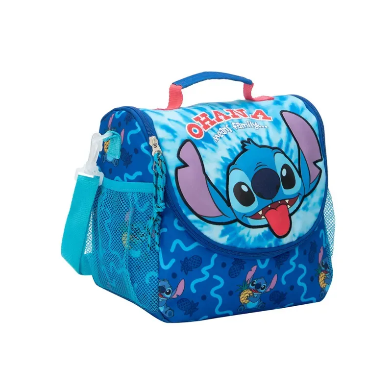 Set Mochila Lonchera Cartuchera Lilo y Stitch escolar Colección A3