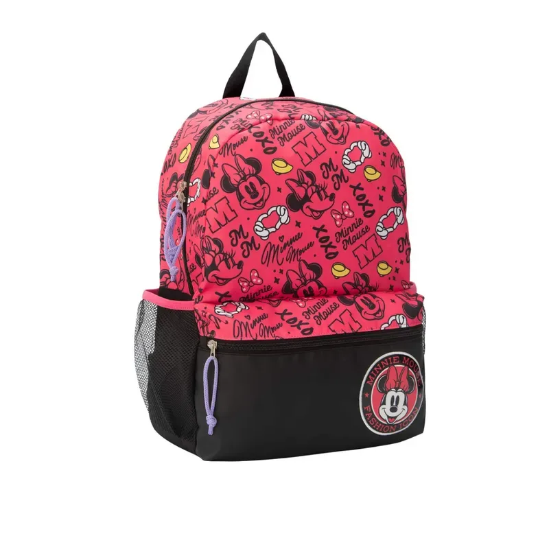 Set Mochila Lonchera Cartuchera Minnie escolar Colección K2