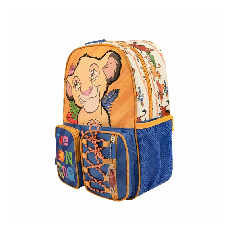 Set de Mini-Mochila Lonchera Cartuchera Nido Rey Leon Colección B3