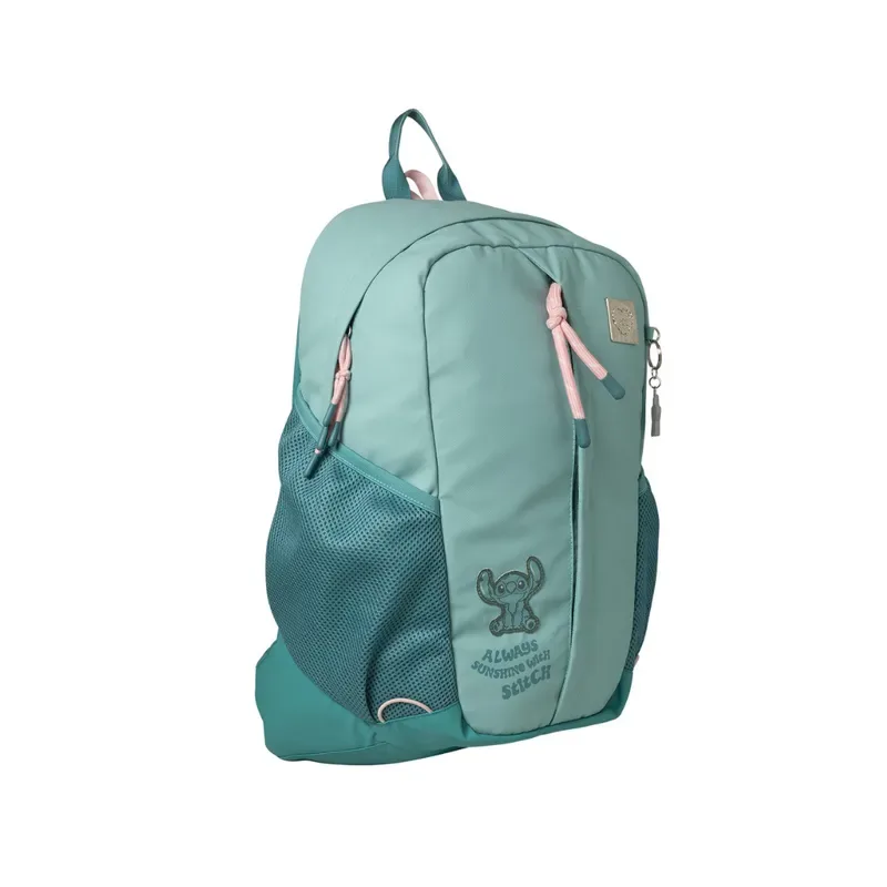 Set de Mochila Lonchera Cartuchera Student Stitch Celeste2