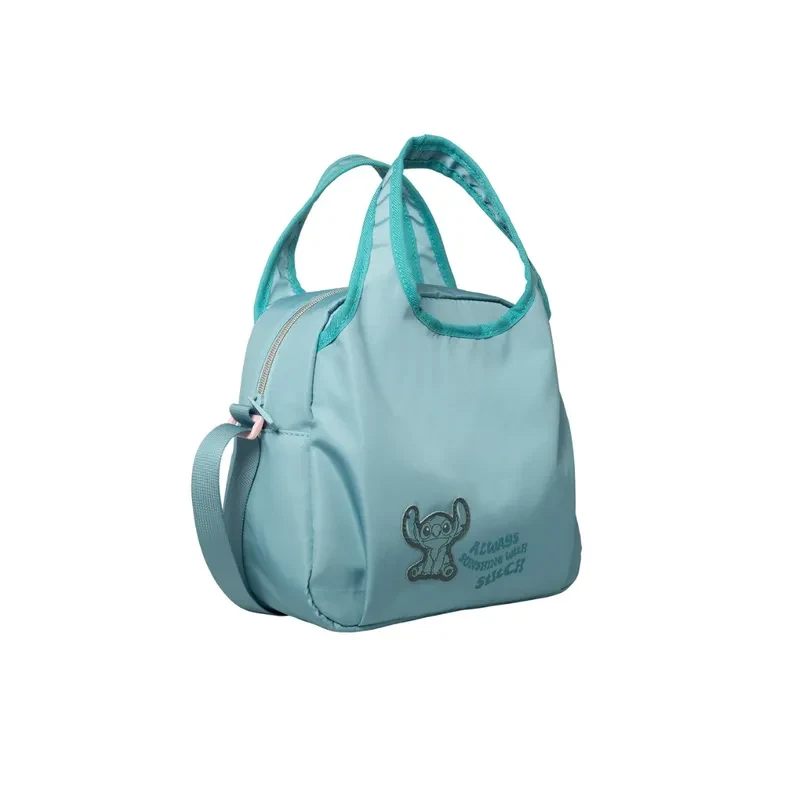 Set de Mochila Lonchera Cartuchera Student Stitch Celeste3