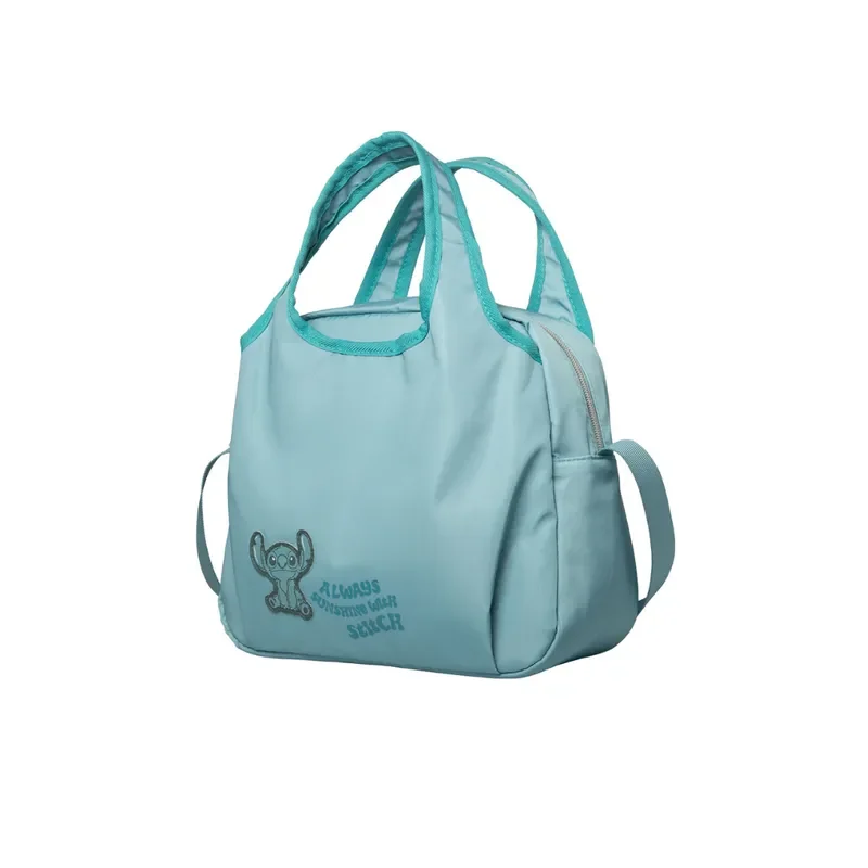 Set de Mochila Lonchera Cartuchera Student Stitch Celeste4