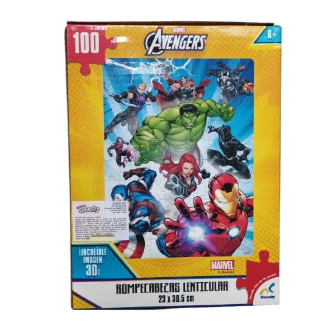 Disney Rompecabeza Especial Avengers Lenticular 100Pz2