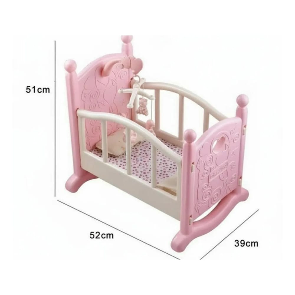 Cuna para muñecas de hasta 40CM con accesorios para bebes.4