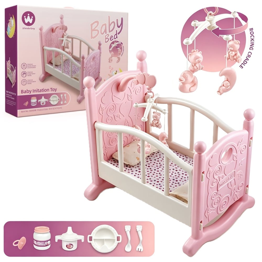 Cuna para muñecas de hasta 40CM con accesorios para bebes.1