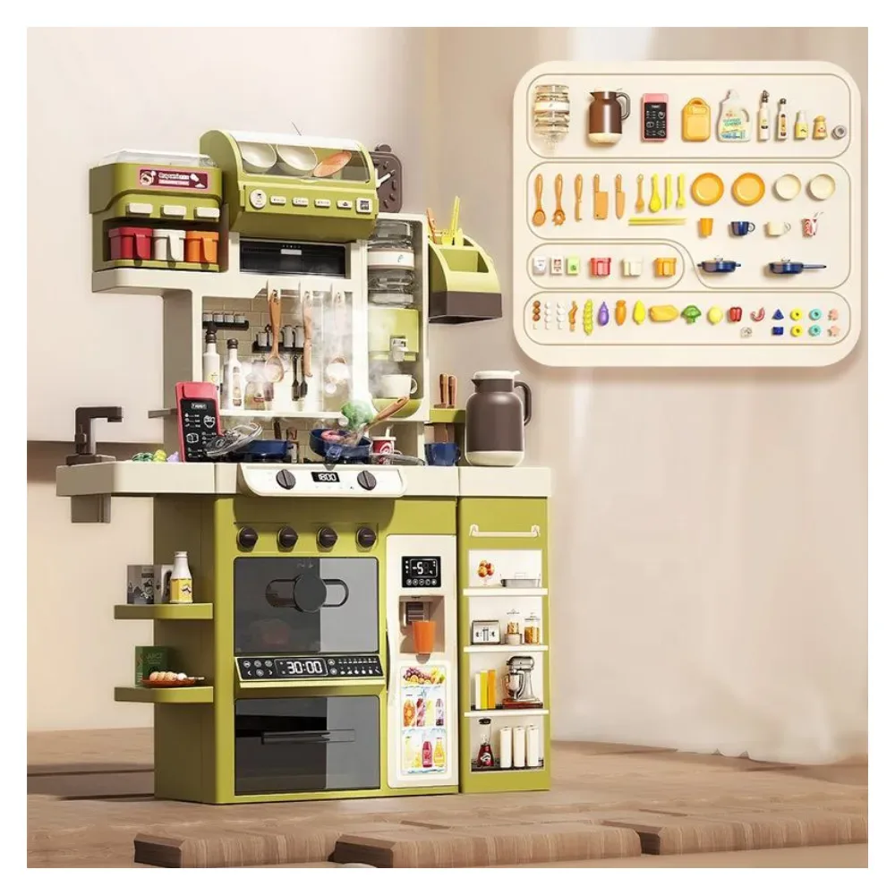 Cocina Multifunción Con HumoDispensador De AguaLuz Y Sonido De 122Cm4