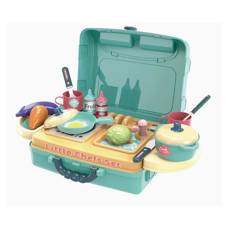 Set De Cocina de Juguete Maletin Portatil 3 en 15