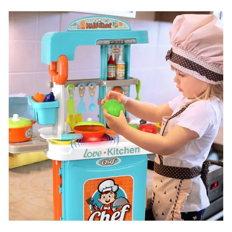 Set de Cocina de Juguete con Luz y Sonido 3 en 16