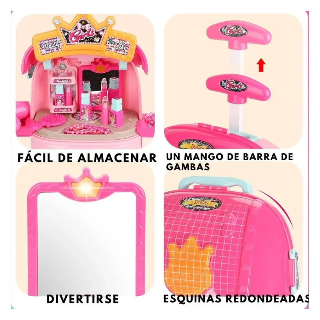 Set De Belleza Little Queen 2 En 1 Con Luz Y Sonidos2