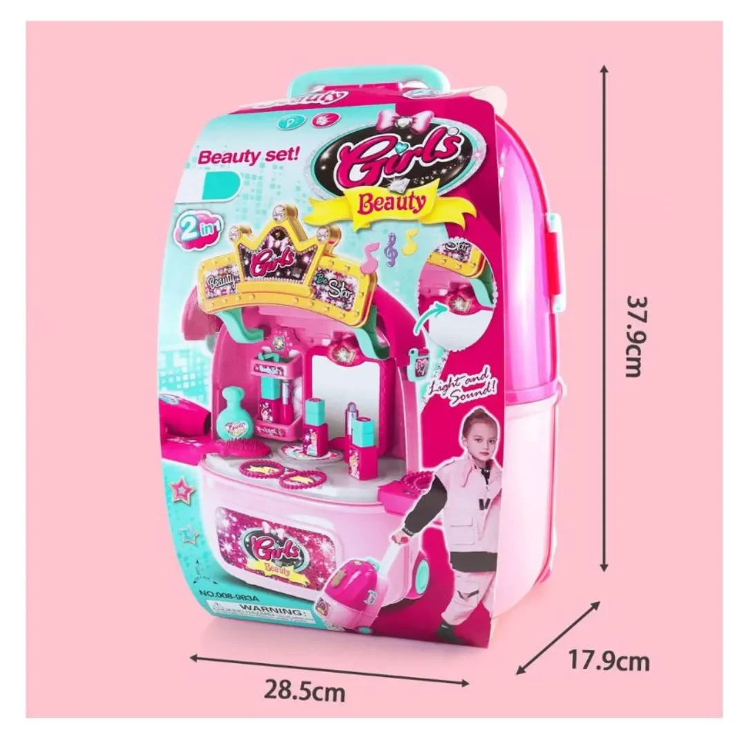 Set De Belleza Little Queen 2 En 1 Con Luz Y Sonidos3