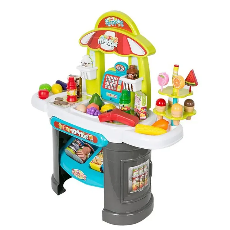 Set De Juguete Supermercado Real Con Caja Registradora2