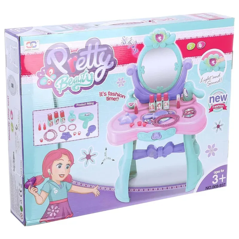 Set De Tocador Celeste Con Luces Y Sonidos4