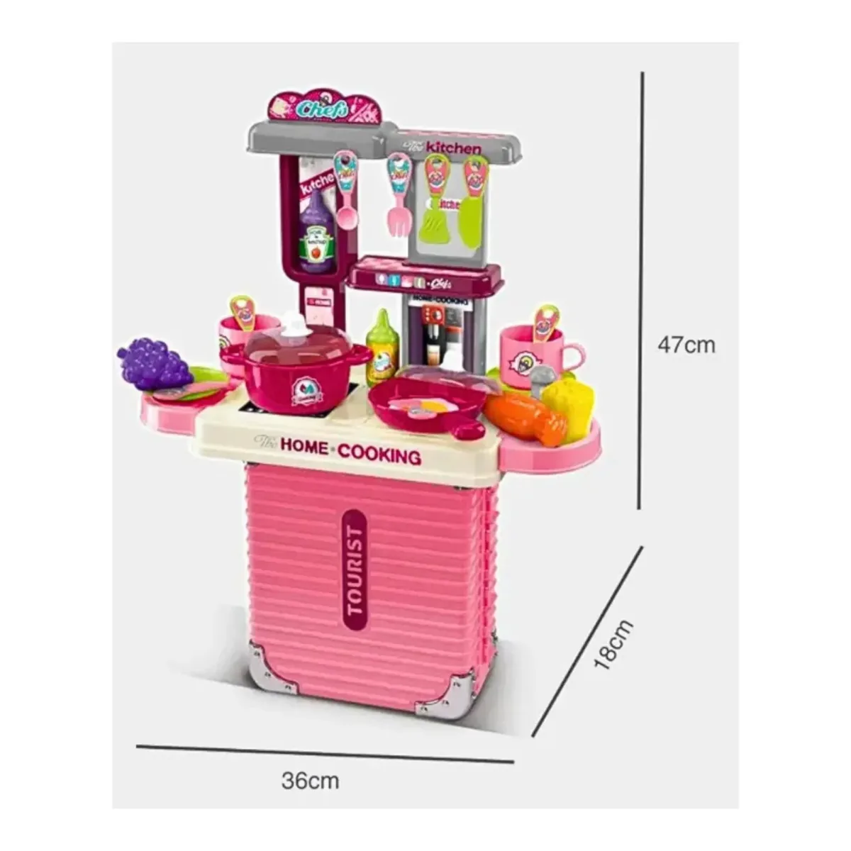 Set De Cocina Maleta 3 En 15