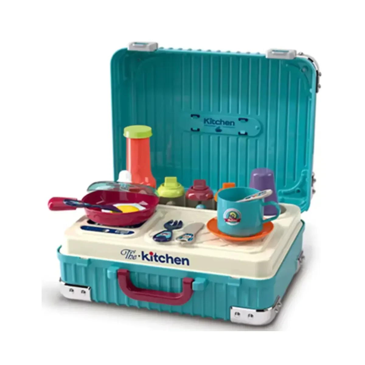 Set de Cocina en Maleta con Ruedas 2 en 12